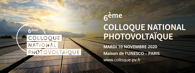 Colloque national photovoltaïque